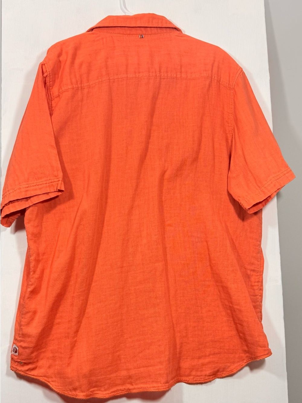 Margaritaville Men's Short Sleeve Button-Up Shirt — Orange - Picture 5 of 15